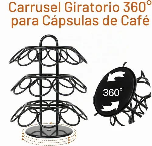 Vista 6 de Soporte giratorio para cápsulas Keurig, soporte para tazas K de alta