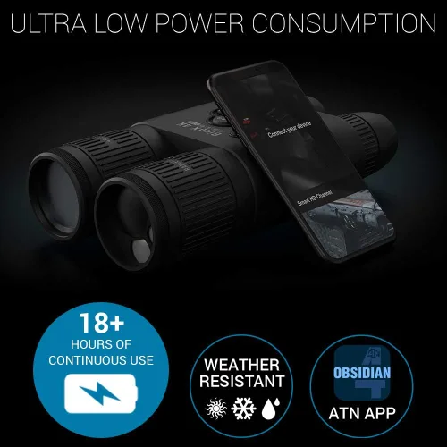 Vista 6 de ATN Binoculares inteligentes de día y noche Binox 4K