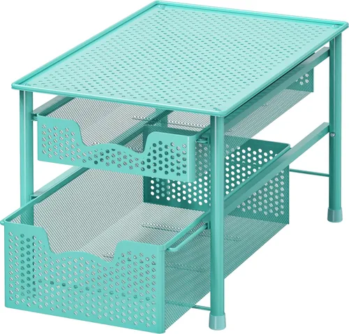Vista 10 de Simple Houseware - Cajón organizador de cesta de gabinete apilable, rosa