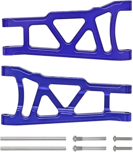 Vista 3 de 4 piezas de suspensión delantera y trasera de aluminio de reemplazo de 3655x para RC Traxxas 1/10 Slash Stampede 4x4 4WD Rally XO-1 Opción Hop Ups