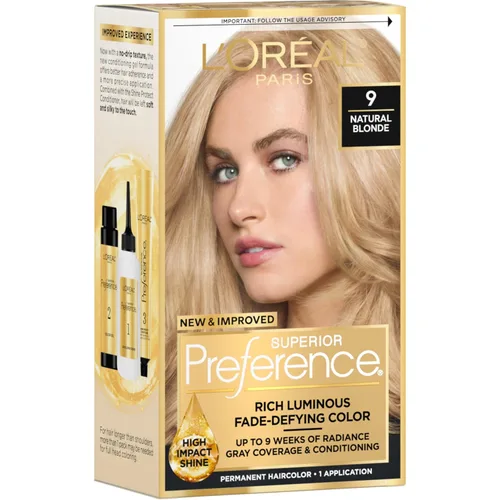 Vista 65 de L'Oreal Paris Superior Preference - Tinte permanente luminoso que desafía la decoloración para el cabello, tinte para el cabello hasta 9 semanas