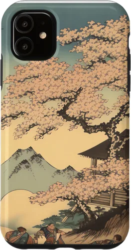Vista 5 de iPhone 15 Renaissance Rumble Sumo in Blossom Glory Power and Petals Case