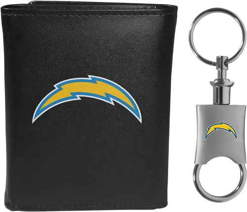 Vista 13 de Siskiyou Sports NFL unisex Tri-fold Wallet & Valet Key Chain