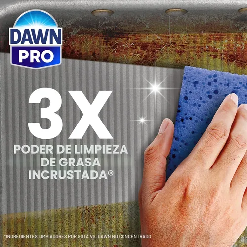 Vista 3 de Dawn Professional Detergente Jabón Lavavajillas Manual de Servicio Pesado para Ollas y Sartenes, 1 Galón (Caja de 2)