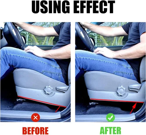 Vista 10 de Espaciador de asiento de 1 pulgada para elevar la parte trasera de los asientos delanteros, kit de elevación y reclinación ajustable para asiento