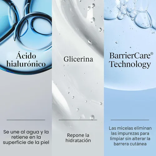 Vista 5 de Neutrogena Hydro Boost - Lavado facial, sin fragancia, limpiador facial hidratante con ácido hialurónico, lavado facial diario y removedor