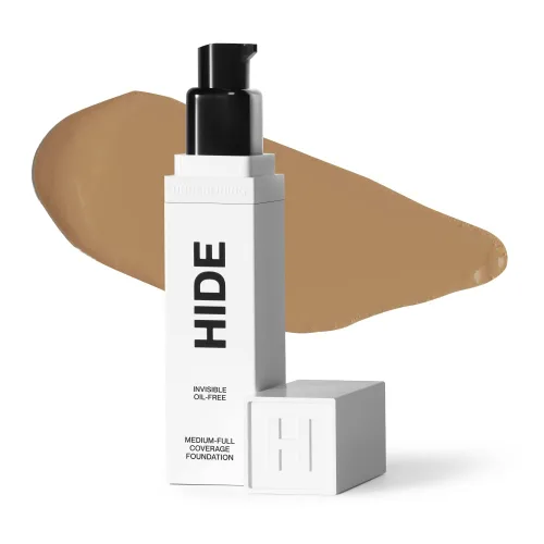 Vista 2 de HIDE PREMIUM - Base de maquillaje líquida,revisa el buscador de tonos para una combinación perfecta, base impermeable multiusos de primera calidad