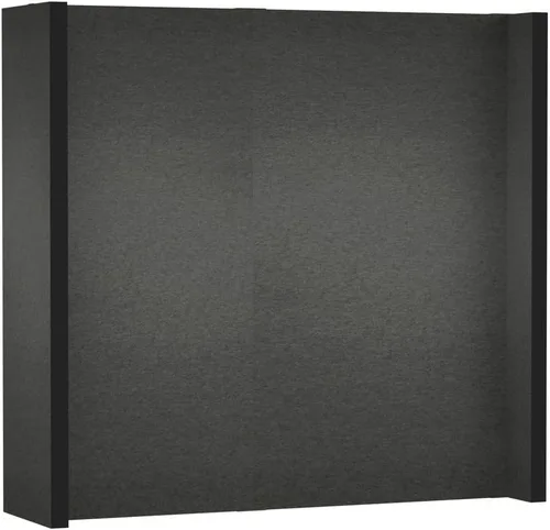 Vista 23 de EverPanel - Kit de pared modular de 7 x 7 pies, color azul oscuro SoundSorb con ribete negro, divisor de habitación, paneles de pared entrelazados