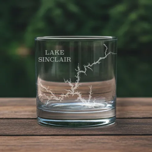 Vista 2 de Lake Sinclair - Juego de 2 vasos con grabado láser