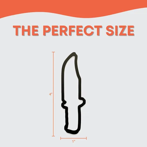 Vista 2 de Cuchillo de caza cortador de galletas con diseño fácil de empujar (5.5 pulgadas)