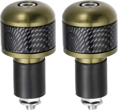 Vista 10 de X AUTOHAUX 1 par 7/8 "0.866 in azul motocicleta manillar extremo agarres barra extremos tapón tapón fibra de carbono patrón para motocicleta