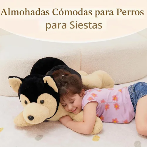 Vista 7 de MorisMos German Shepherd Stuffed Animal, 32 Inch Giant Stuffed Dog Plush Pastor alemán