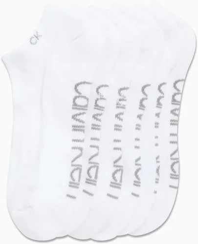 Vista 78 de Calvin Klein Calcetines para hombre, mezcla de algodón, acolchados, sin talla, forro de calcetines atléticos (6 unidades)