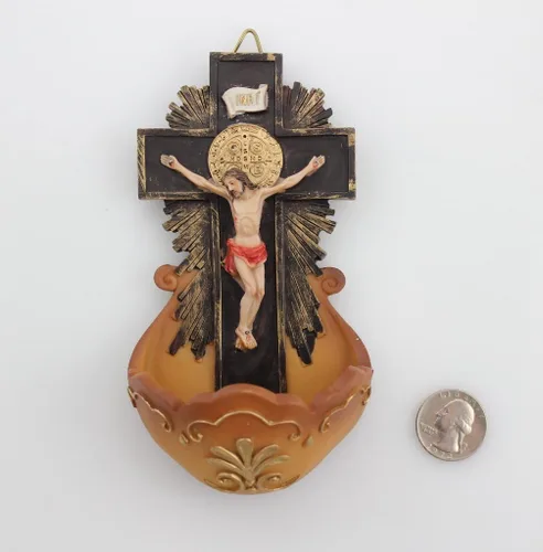 Vista 2 de CB St Benedict Crucifix Holy Water Fuentes
