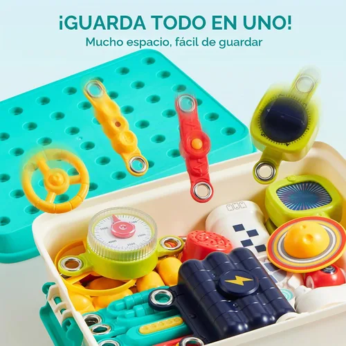 Vista 6 de JOVA Klever Kits 50+ Projects Space Circuits - Kit de electrónica para niños con más de 46 componentes, juguetes electrónicos STEM juguetes