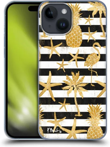 Vista 8 de Head Case Designs Officially Licensed Paul Brent Agate Mermaid Coastal Hard Back Case Compatible with Apple iPhone 15