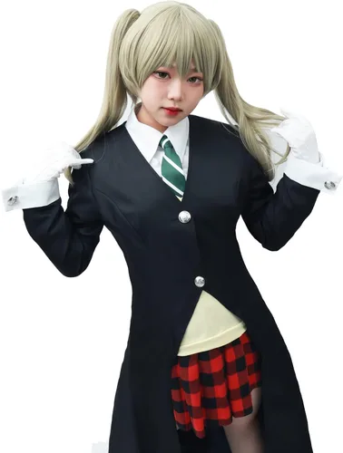 Vista 3 de DAZCOS Disfraz de anime para mujer, talla estadounidense, con guantes