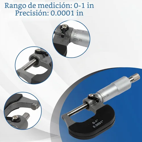 Vista 4 de WFLNHB 0-1" Precisión Fuera Micrómetro 0.0001" Carburo con punta