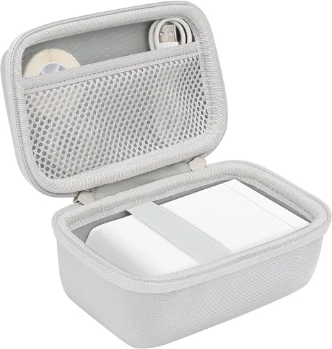 Vista 2 de khanka Estuche de viaje rígido de repuesto para etiquetadora NIIMBOT D101 de 0.4 a 1 pulgada, solo funda EVA Hard Shell, Mesh Pocket Accessory