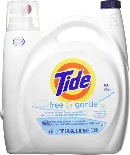 Vista 18 de Tide Free & Gentle - Detergente líquido suave para ropa, 64 cargas