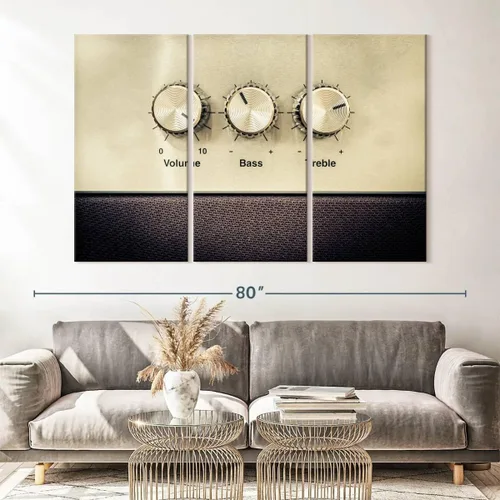 Vista 109 de Elephant Stock BW - Reproductor de discos de vinilo para pared, lienzo horizontal, decoración de pared de sala de estar de 3 piezas, impresión