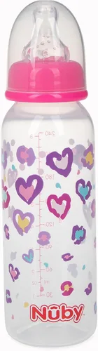 Vista 6 de Nuby - Botella impresa antiderrames, 1 paquete de 1 botella, 8 onzas, los colores pueden variar