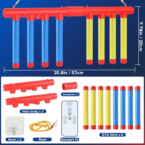 Vista 6 de Reflex Sticks, juego de reflejo que cae, juegos de palo de caída para entrenamiento en tiempo de reacción, juego de palos de captura para niños