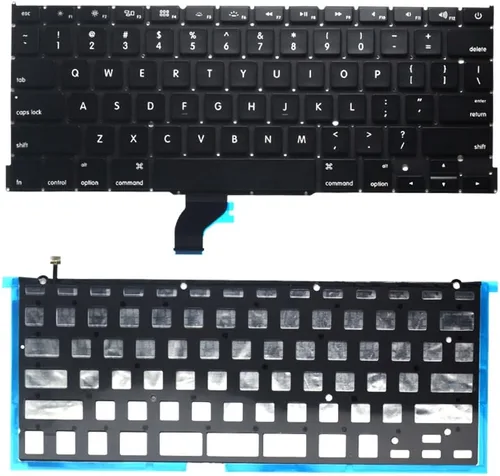 Vista 2 de Teclado retroiluminado de repuesto con retroiluminación de EE. UU. con 80 tornillos PCE, para MacBook Pro Retina de 13 pulgadas A1502