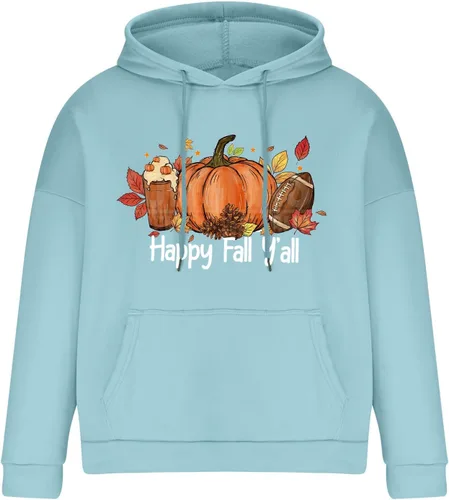 Vista 4 de Sudadera para hombre, moderna, con estampado gráfico, de calabaza, casual, ligera, de secado rápido, con bolsillo