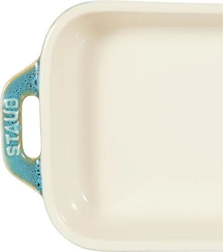 Vista 5 de staub Dish 40511-882 - Plato rectangular, color turquesa, 5.5 x 4.3 pulgadas (5.5 x 4.3 in), de cerámica, apto para horno y microondas