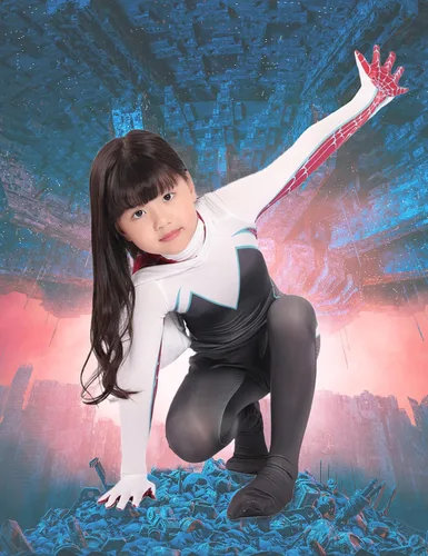 Vista 4 de ToBunm Disfraz de araña para cosplay, overol de superhéroe con capa para niños, Halloween
