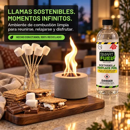 Vista 4 de SmartFuel - Combustible de bioetanol, alcohol desnaturalizado para fogatas