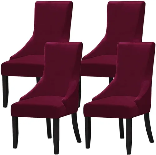 Vista 21 de Juego de 1 fundas elásticas para silla con respaldo de ala, protector reutilizable para silla de brazo, protector lavable para silla de comedor