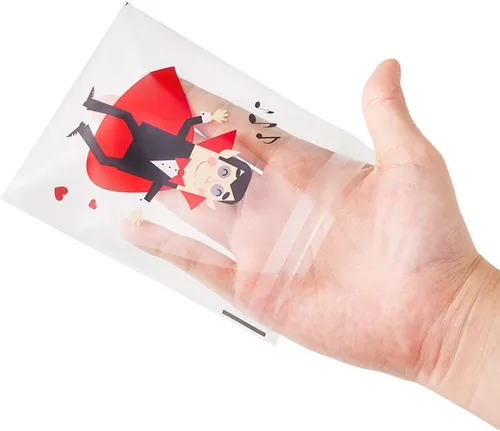 Vista 5 de CCINEE 200 bolsas de golosinas de Halloween, bolsas transparentes autoadhesivas para dulces, bolsas de plástico de celofán para galletas, regalos