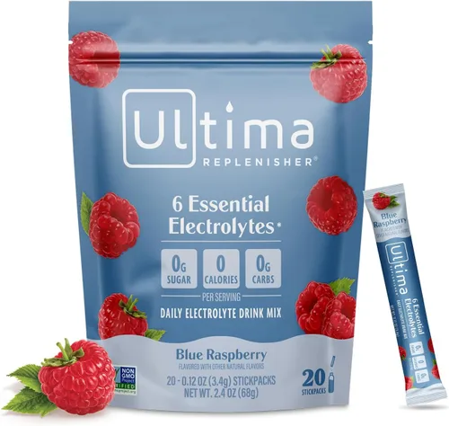 Vista 13 de Ultima Replenisher - Bebida de electrolitos en polvo vegana, sin azúcar ni OMG, bebida hidratante adecuada para dieta cetogénica, paquetes