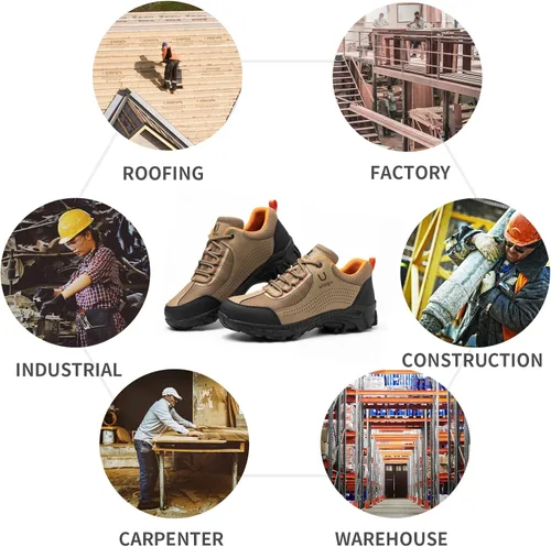 Vista 5 de ulogu Steel Toe Tennis Shoes for Men Women Lightweight Breathable Durable Work Shoes Comfortable Composite Safety Footwear Industrial Construction