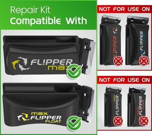 Vista 4 de Flipper Cleaner MAX Kit de reparación de mantenimiento para Max Size Original y Flotante Flipper Aquarium Cleaners