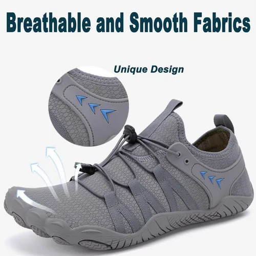 Vista 3 de Zapatos de agua para mujeres y hombres, zapatos acuáticos para llevar a la piscina, playa, navegación, pesca, buceo, aeróbicos y yoga en el agua