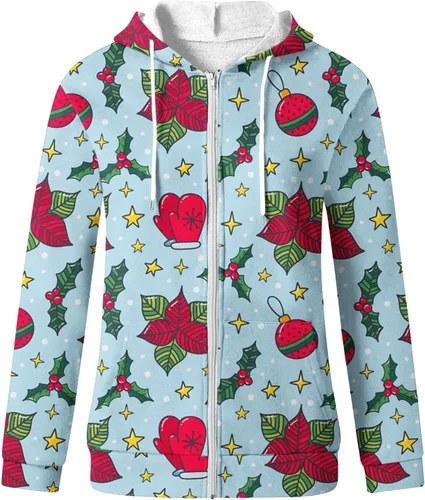 Vista 8 de Women's Sequin Butterfly Graphic Hooded Fashion Comfy Breathable Pullover Tops Full Zip Drawstring Shirt with Pocket