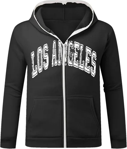 Vista 3 de EELHOE Mens Hooded Shirts Long Sleeve Casual Cotton Jersey with Hood Breathable Print Graphic Athletic Pullover