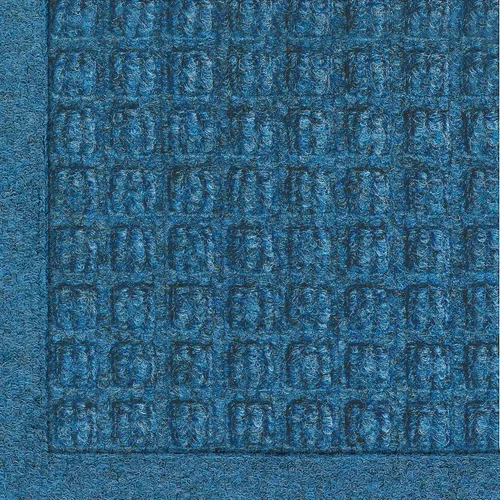 Vista 10 de Tapete de entrada Andersen Waterhog Fashion de fibra de polipropileno para interior/exterior, goma SBR, 3/8” pulgadas de grosor., Bluestone, 1