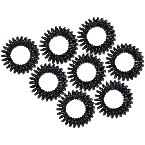 Vista 5 de Kitsch Henna - Coletas para pelo Coiled Plastic Ponytail Holders for Thick and Thin Hair Creaseless and Dent-Free Hair Ties No Damage Phone
