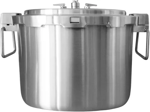 Vista 7 de Buffalo Olla a presión de acero inoxidable de 8 cuartos de galón – Olla pequeña para conservas con tapa para el hogar, uso comercial, olla a presión