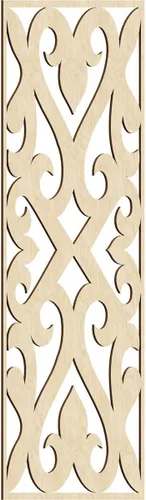 Vista 10 de Keene Paneles de pared decorativos de madera con calado, 9 3/8 pulgadas de ancho x 24 3/8 pulgadas de alto x 1/4 de alto, abedul Birch