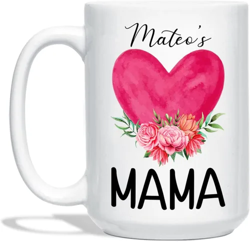 Vista 7 de Taza personalizada para mamá, taza de café personalizada con nombre, idea de regalo para mamá, regalo para mamá, taza para mamá, taza para mamá