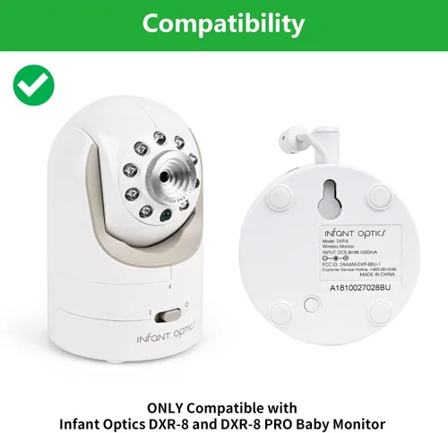 Vista 2 de wochel Soporte de trípode para monitor de bebé compatible con Baby Optics DXR-8 y DXR-8 Pro Baby Monitor, Soporte flexible para cámara de bebé