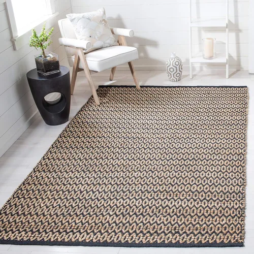 Vista 15 de SAFAVIEH Natural Fiber Collection Runner - 2'3" x 7', Natural & Black, Handmade Hemp, Ideal for The Living Room, Dining, Bedroom (NFB701Z)