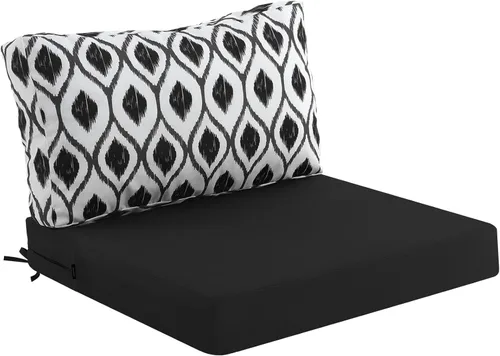 Vista 12 de idee-home Cojines impermeables para asiento de exteriores, para muebles de patio, cojines de repuesto para asiento profundo Hampton Bay