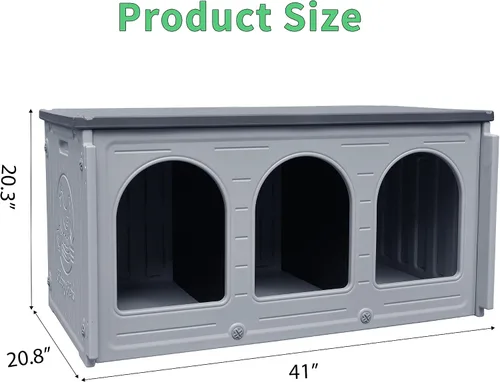 Vista 20 de Rockever Cajas de anidación para pollos, cajas de anidación de plástico