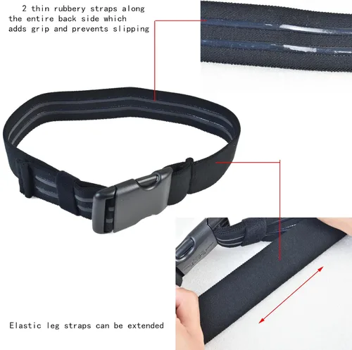 Vista 6 de Adaptador de bucle de cinturón de paseo medio con soporte receptor de servicio y correa táctica para piernas cinturón de muslo para fundas
